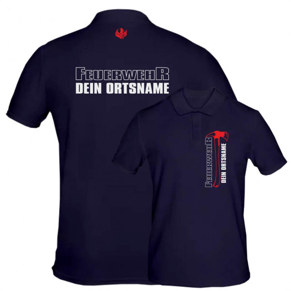 Poloshirt Männer I FW Axt +Ortsname