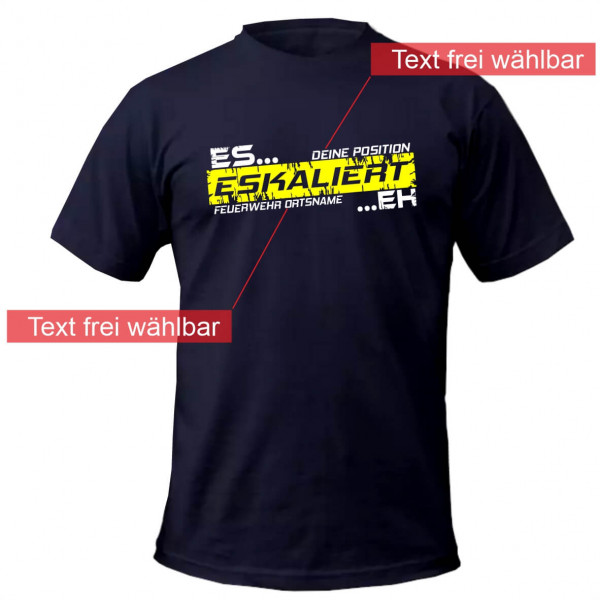 Tshirt Männer I Eskalation +Freitext