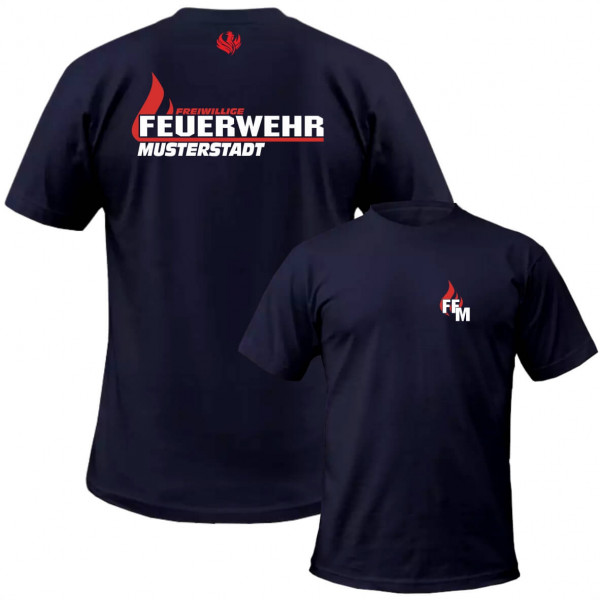 Tshirt Männer I FW Flamme +Ortsname