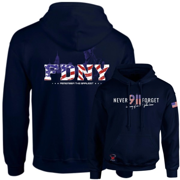 Hoodie I 9/11 Remember the Bravest