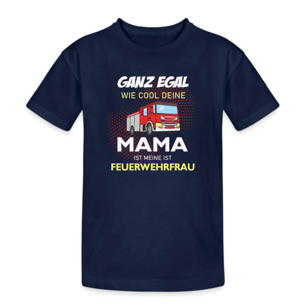 Kinder Shirt kurz I Coole Feuerwehr Mama