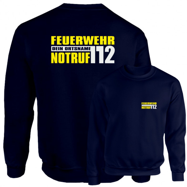 Pullover I Notruf 112 +Ortsname