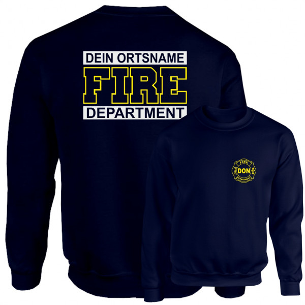 Pullover I Fire Dept. +Ortsname